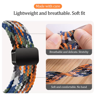 สายรัดไนลอน + เคสซิลิโคนสําหรับผู้เบิกทาง Garmin 165 ฝาครอบป้องกันสําหรับผู้เบิกทาง Garmin 165 Weaving Loop Strap
