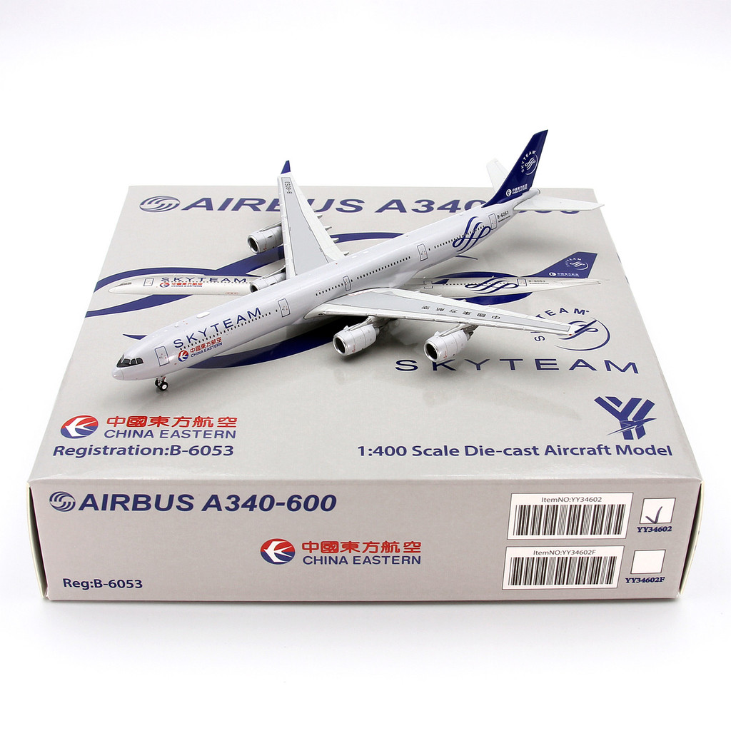 YY Wings 34602 เครื่องบิน China Oriental Airlines A340-600 B-6053 รุ่น 1/400