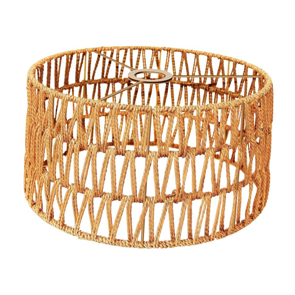 [Whgirld8] เชือกกระดาษโคมไฟ Shade Boho จี้ฝาครอบไฟสําหรับ Island Guesthouse ห้องครัว