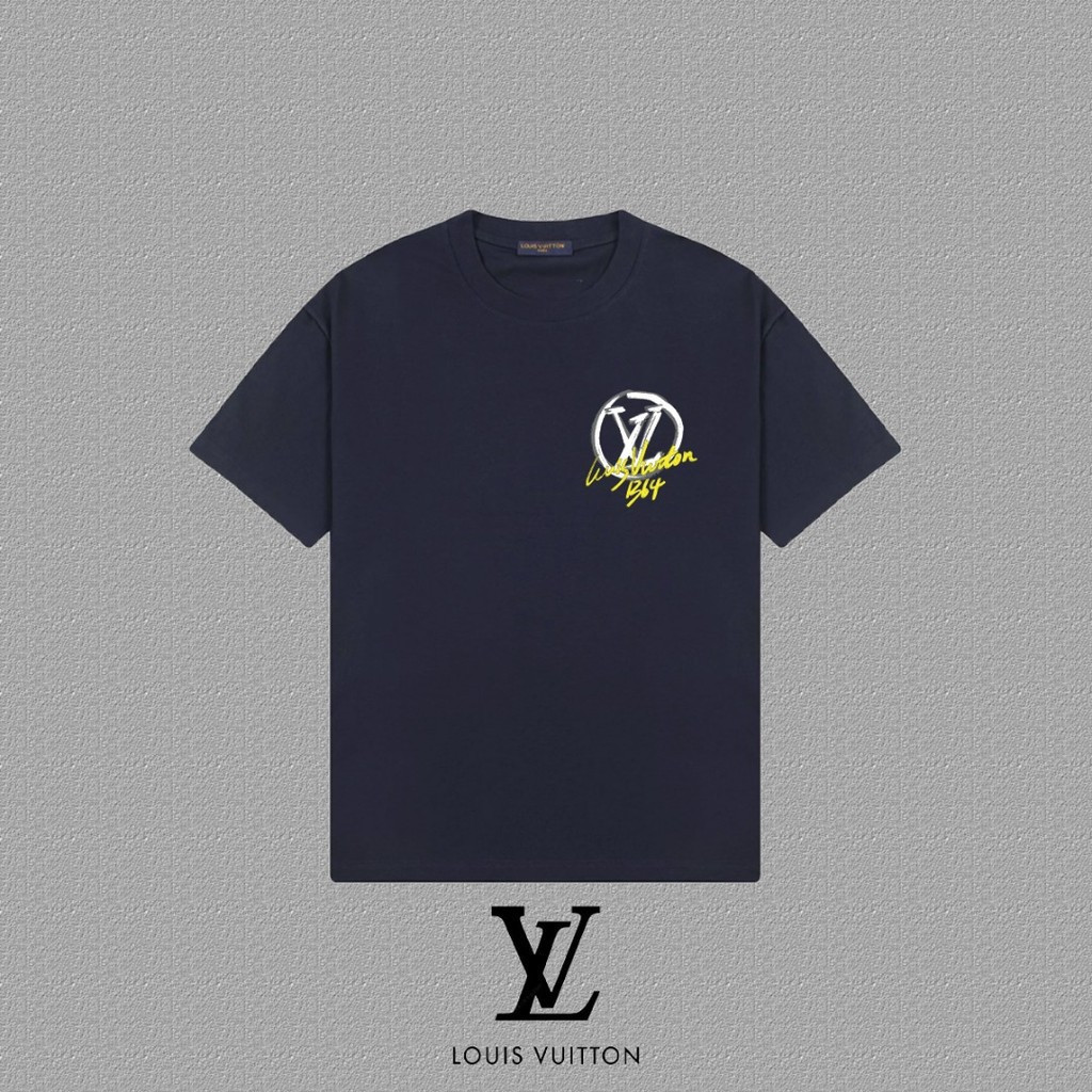 L * OUDIS VUIT#TON /L * V2026 Star Early Spring เสื้อยืดแขนสั้นสไตล์ใหม่ผู้ชายสไตล์ผู้หญิงสไตล์คู่สบ