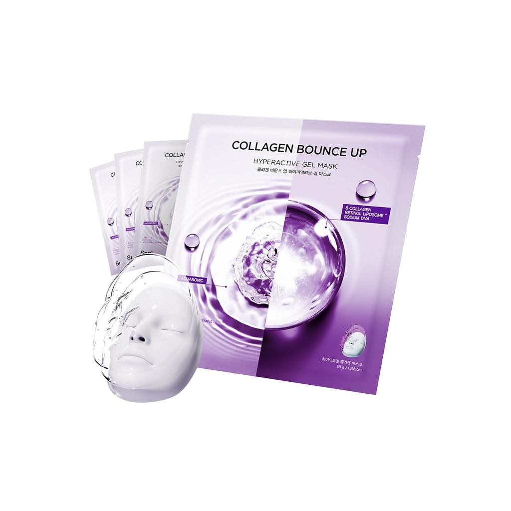 SNP 10,000ppm Deep Collagen + PDRN + Retinol Hydrogel Mask | มาส์กหน้าคอลลาเจน 8 ชั้น 125Da | โอเวอร
