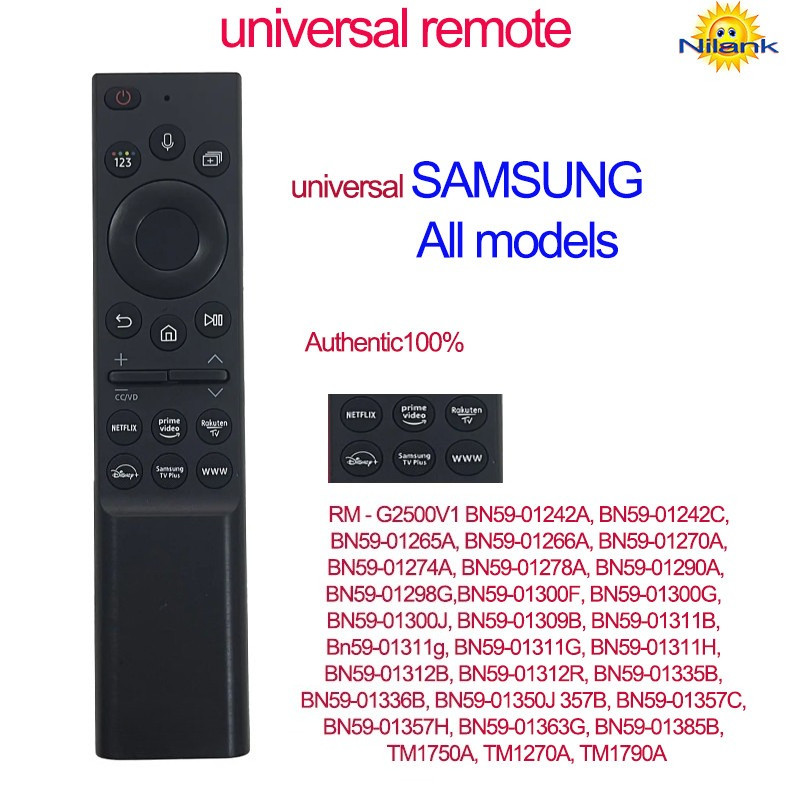 ของแท้ 100% รุ่นทั่วไป remote Voice รีโมททีวี Samsung SMART TV สั่งงานด้วยเสียง universal remote