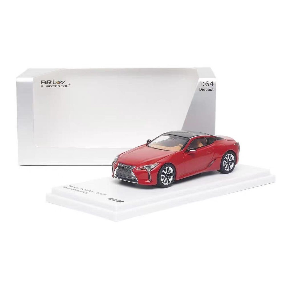 เกือบจริง AR 1/64 Lexus LC500 2018 Lexus โมเดลรถโลหะผสมพร้อมสต็อกจัดส่งฟรี!ส่งที่ยังไม่ได้เปิดใหม่เอ