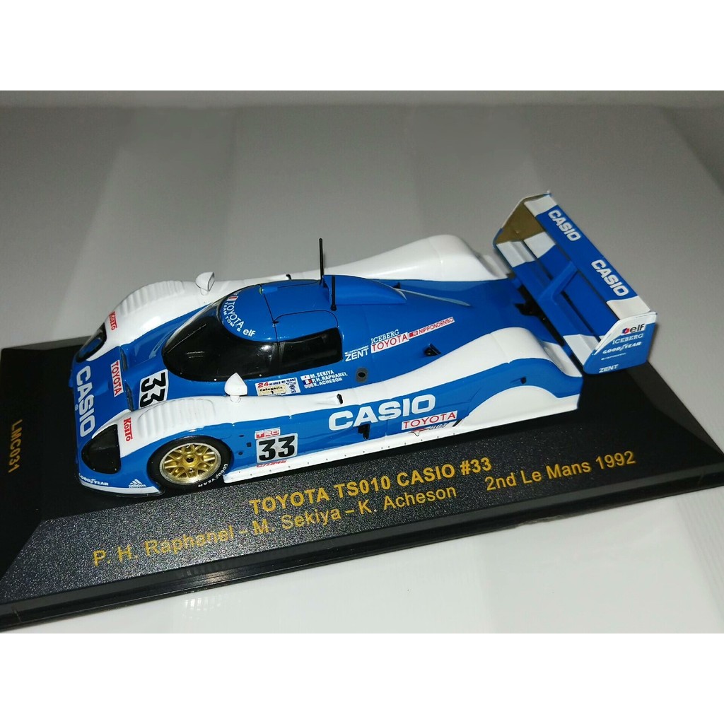 [สต๊อกพร้อม] 1/43 IXO Toyota TS010 Le Mun 1992 Asian Army No. โมเดลรถยนต์33รุ่นภาพวาดคาสิโอคลาสสิก[ว
