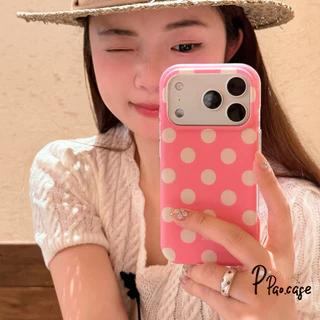 เคสไอโฟน13 15 17สำหรับ iPhone 14 16 15 17 air 12 13 Pro Max 15 16 14 Plus 15 14 Pro เคสIMD ลายจุดคลาสสิคสวยงาม