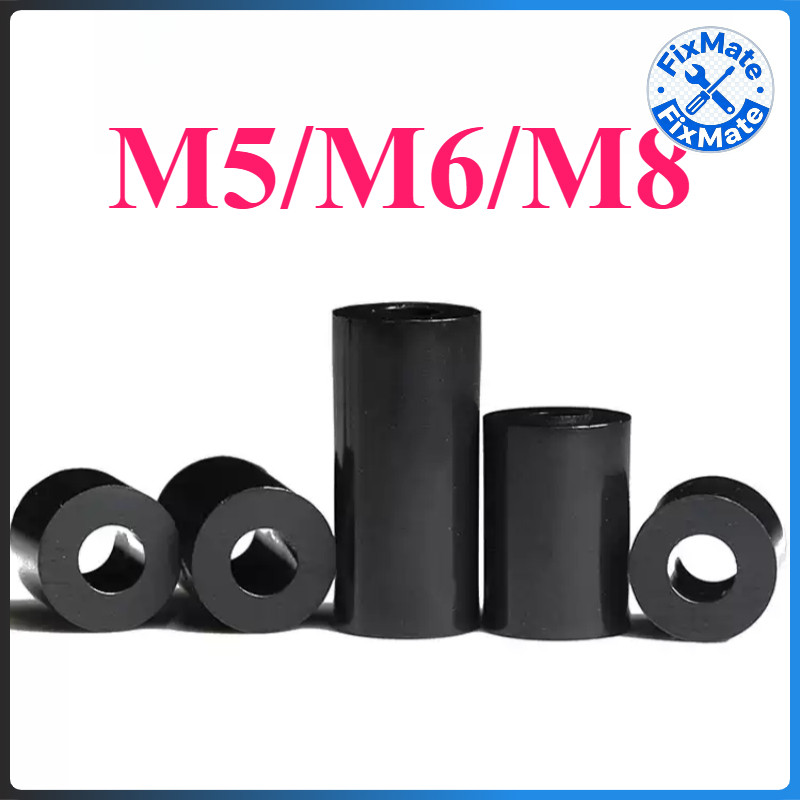 คอลัมน์แยก ABS สีดําผ่านคอลัมน์แขนไนลอน, คอลัมน์แยกฉนวน M5/M6/M8 MIKI