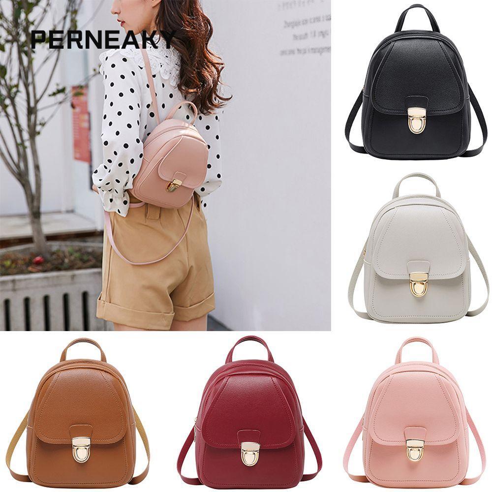 PERNEAKY Mini Backpack Small Bagpack Women Travel Casual School Backpack