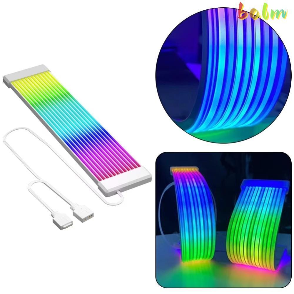 BALM PC Light Strip, DIY 8PIN 24PIN LED Strip Light, ยืดหยุ่นสายต่อ ARGB Light Bar