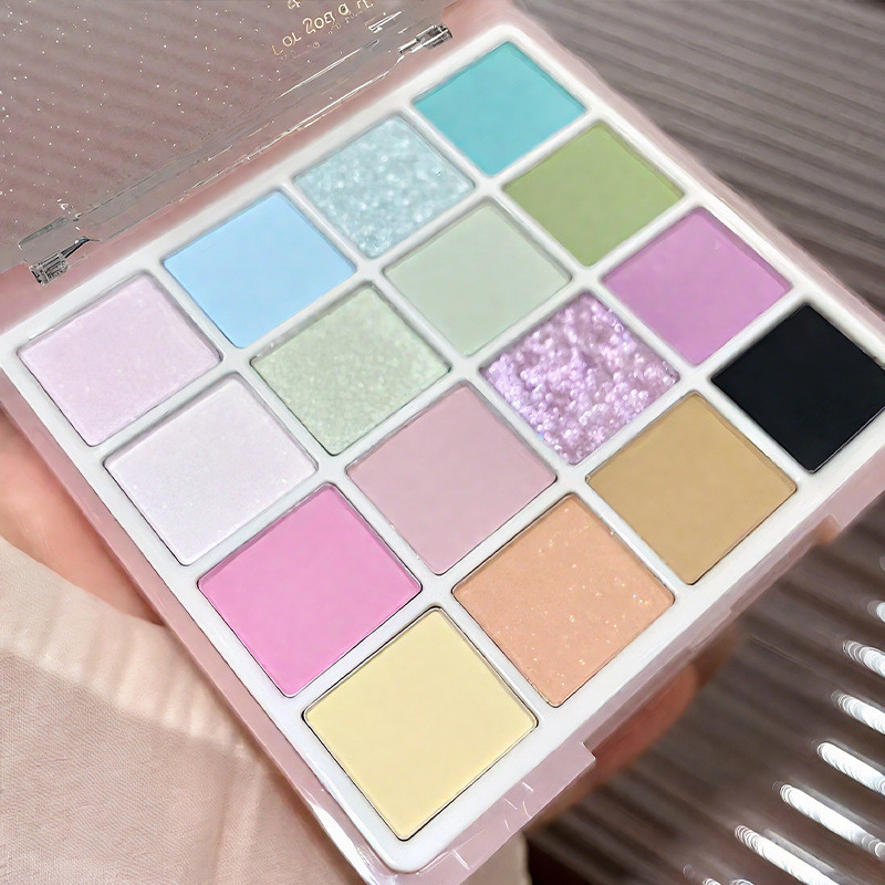 อายแชโดว์ 16 สี Repairing High Gloss Matte Brightening ของแท้เกาหลีนําเข้าอายแชโดว์ Palette ภาพวาดสีน้ํามันสาวอายแชโดว์ Palette