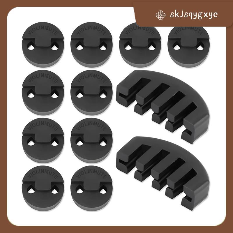 skjsqygxycViolin Practice Mute Set, Round Mute สําหรับไวโอลินและไวโอลินฝึก Mute,Violin เงียบ Fiddle 