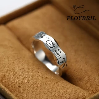 PLOYBRIL แหวนอะคลิลิคใส หลากสี รูปทรงเรขาคณิต สไตล์เรียบง่าย สำหรับผู้หญิง J016