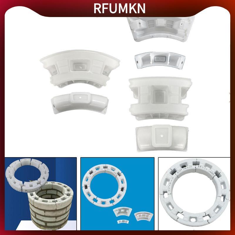 [rfumkn] อิฐบล็อกคอนกรีต Mould วัสดุ ABS เครื่องทําผนังเพลาจําลองสําหรับ DIY Garden Pavers และรั้วลา