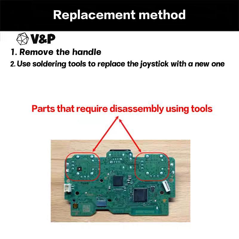 V & P Joysti หัวแร้งเคล็ดลับความร้อนแม่พิมพ์สําหรับ PS4 PS5 สวิทช์ Pro Controller Joysti ถอดชิ้นส่วน