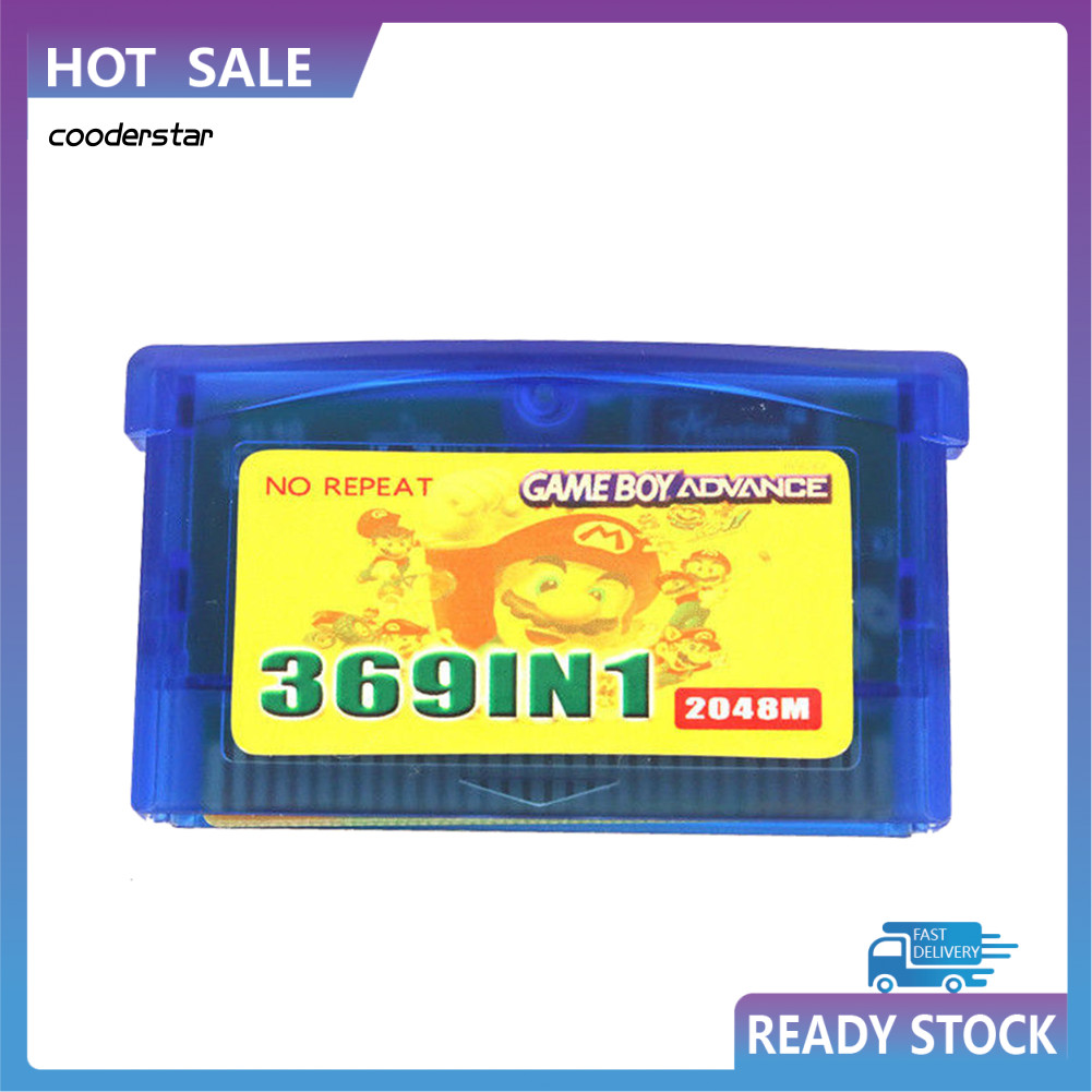COOD 369 in 1 US Version Game Cartridge การ์ดเกมสําหรับ GameBoy Advance