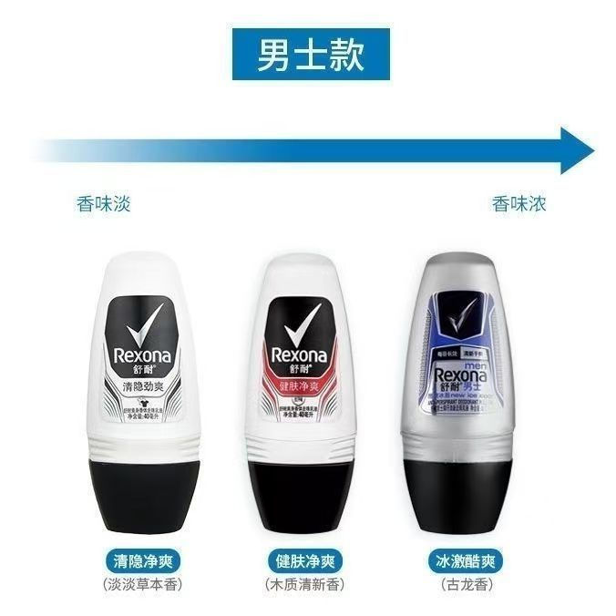 พร้อมสต็อกนําเข้า Rexona Rexona Roll-On Men Sweat-Resistant น้ําหอมกลิ่นหอมติดทนนานระงับกลิ่นกายผู้ช