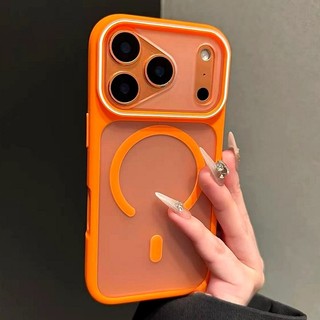 หรูหราโปร่งใส Matte เคสโทรศัพท์สําหรับ iPhone 11 12 13 14 15 16 17 Pro Max Plus Air กันชนแม่เหล็กกลับกรณีฝาครอบ