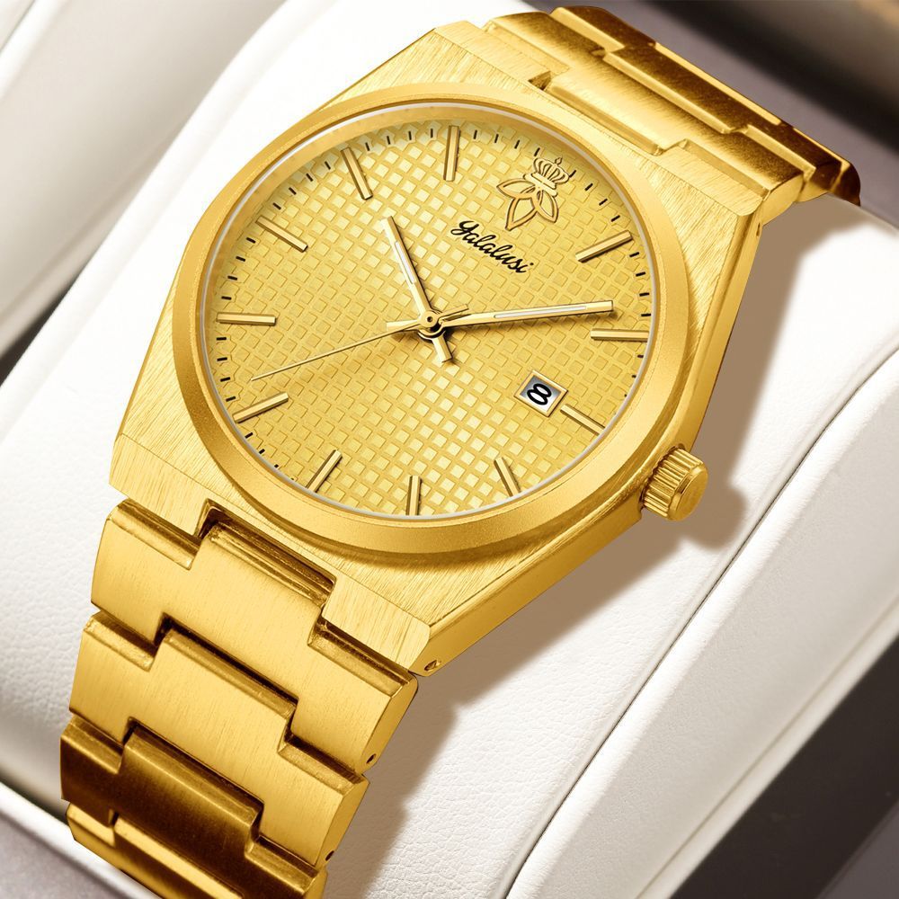 Yalalusi Business Mens Watch Simple Large Dial Couple Quartz Watch
