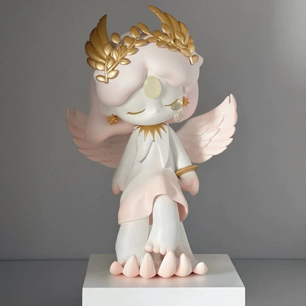 ((ลับ) ของแท้ POP AZURA Y2K Series Mystery Box Hidden Psychedelic รูปปั้นเงียบสวดมนต์รูปปีก