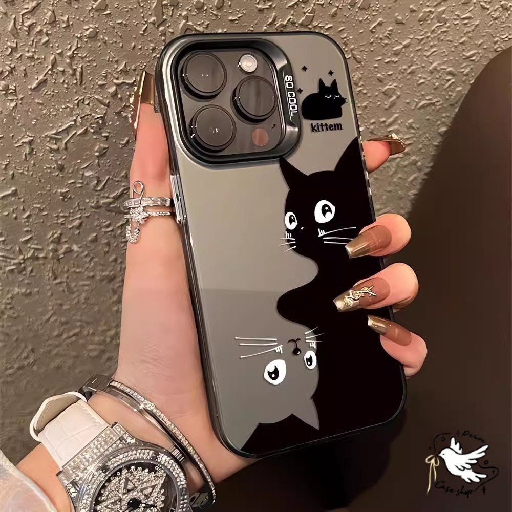 COD-ในไทย💥วีโว่ เคสโทรศัพท์ For VIVO Y17 Y17S Y28 Y1S Y50 Y91 Y95 Y15s Y15a Y01 Y53s Y51a Y31 แฟชั่น เคส แมวคู่ที่น่ารัก