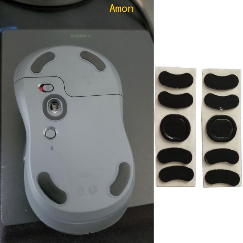 Amon Professional Mouse Feet Mouse Skates สําหรับ M650 M750 Glides ขอบโค้ง