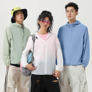 YOOSTRY เสื้อกันแดดผู้ชาย UPF50+ ผ้าไอซ์ซิลค์ เย็นสบาย กันUV ทรงฮู้ด แขนยาว ไซส์ใหญ่ M-4XL