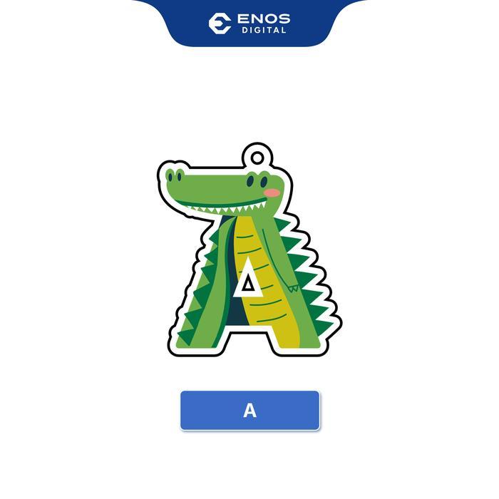 Gantungan Kunci Akrilk Alfabet Karakter Hewan - พวงกุญแจซีรีส์สัตว์ตัวอักษรอะคริลิค - A