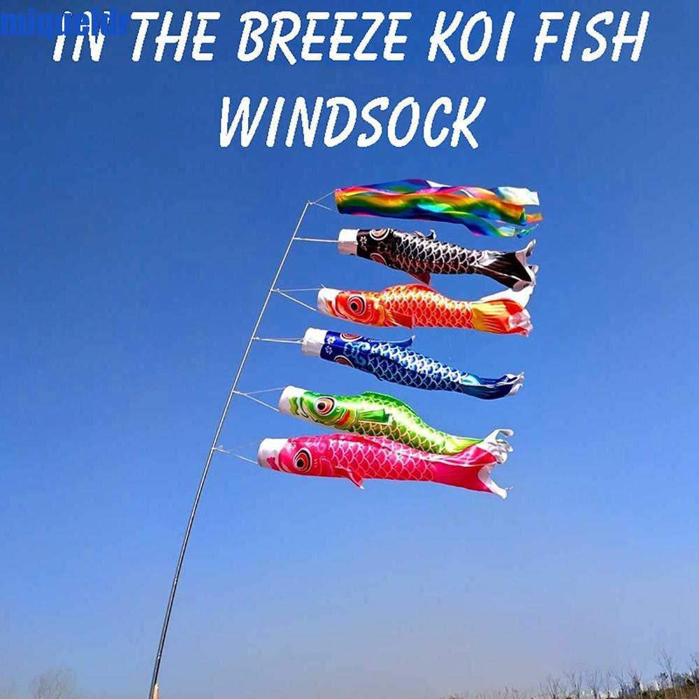 MIQUEL Windsock สไตล์ญี่ปุ่นของเล่น Yard Decor 40/70/100 ซม. แขวนตกแต่ง