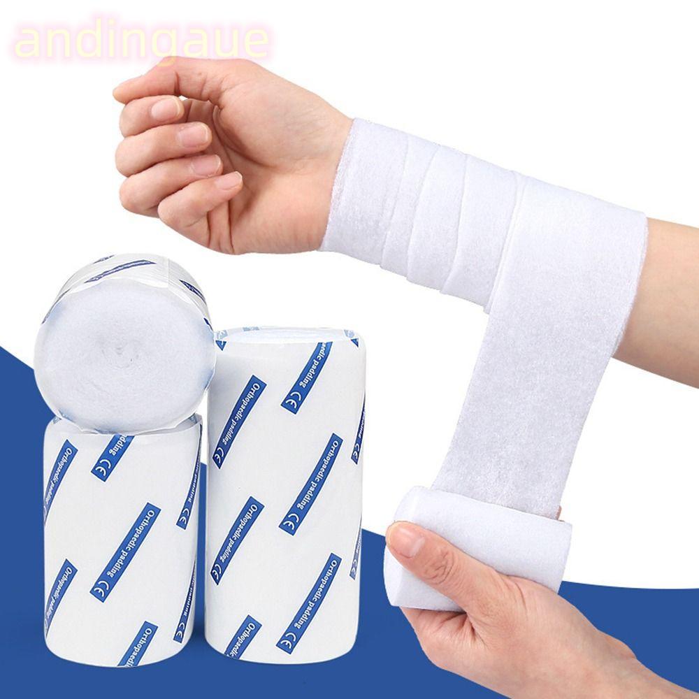 ANDIN Cast Padding Wrap, Soft Absorbent Undercast Padding Roll, Breathable Cotton Gauze Roll