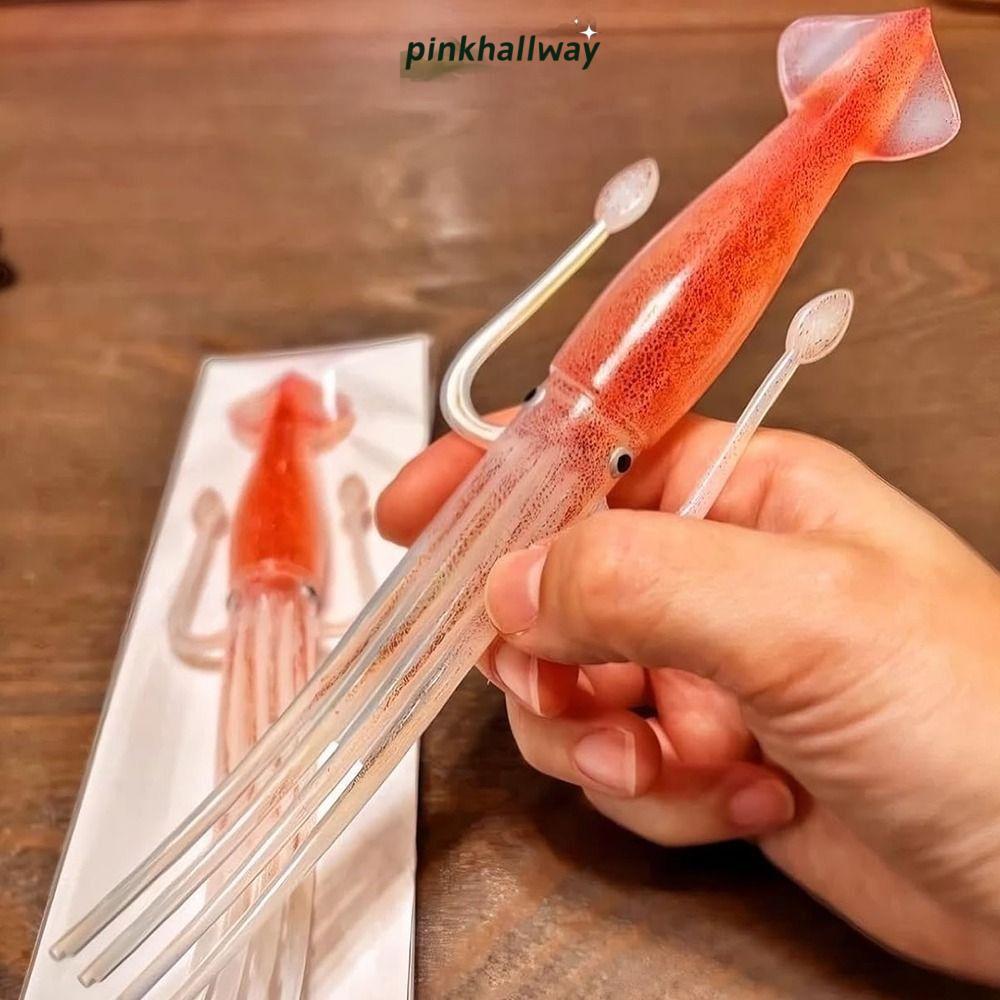 PINKHALLWAY Octopus Noodle Fork, Heat-in-1 Food Picks, Creative Portable Squid-Shaped Cooking Tools 