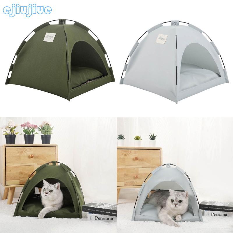 Cc Cat Bed Summer Teepee Cat Puppy Cooling Bed เต็นท์ลูกแมว House Cooling Cushion