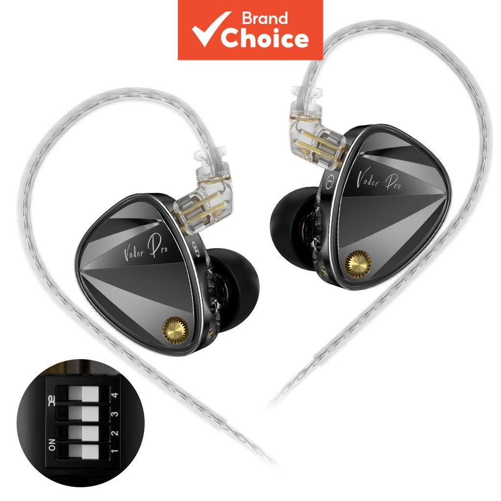 KZ Vader Pro หูฟังอินเอียร์แบบ Triple Drivers ระบบเสียง HiFi เบสลึกทรงพลัง ปรับโหมดได้ 4 ระดับ เหมาะ