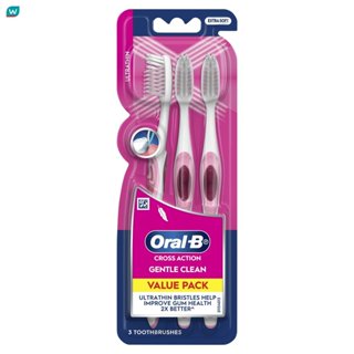 Oral-B ออรัล-บี แปรงสีฟัน ครอสแอคชั่น อัลตร้าธิน ขนแปรงนุ่มพ…