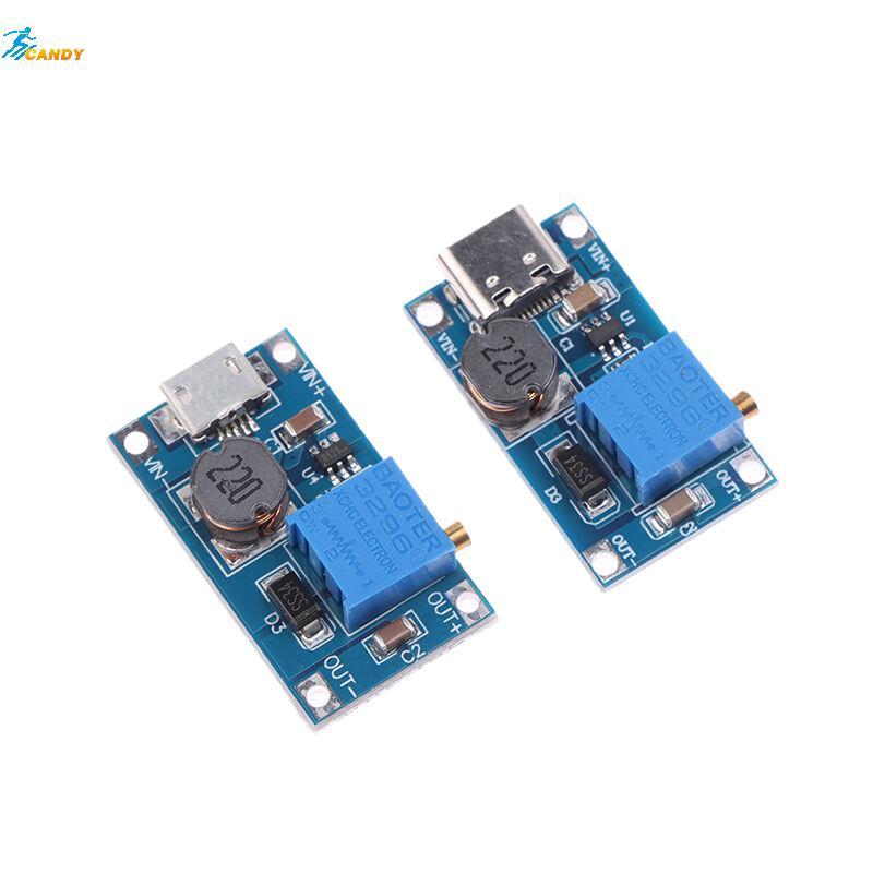 NDY 1PC Dc ถึง Dc Step Up Converter Boost Converter โมดูล MT3608 Mico Type-C อินเทอร์เฟซโมดูล DC แรง
