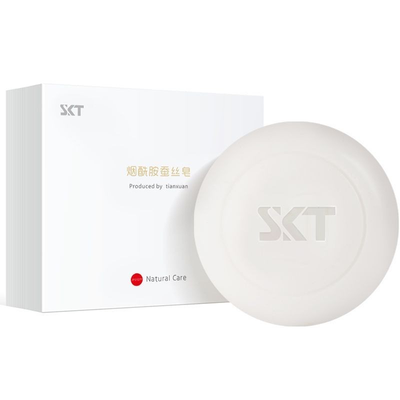 SKT กําจัดสิวล้างหน้าสบู่ดูแลผิวสามในหนึ่งเดียวทําความสะอาดสบู่ทํามือ SKT กําจัดสิวกําจัดไรสบู่ดูแลผ
