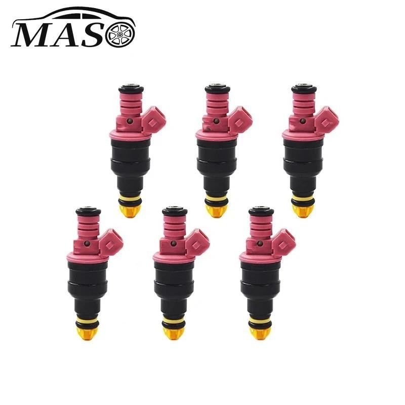 6 ชิ้นหัวฉีดน้ํามันเชื้อเพลิงสําหรับ BMW 328i Z3 M3 528i 1996-2000 2.8L 3.2L l6 0280150440 อุปกรณ์ตก