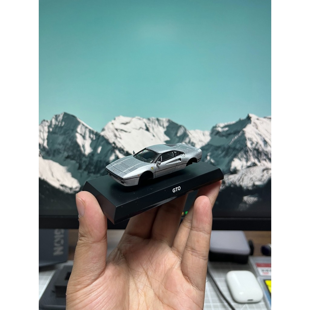 1/64 kyosho kyosho Ferrari 288gto Silver Ferrari 288 GTO Silver Brand New Unassembled Card ไม่มีกล่อ