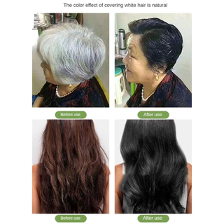 【ซื้อ 10 แถม 10】​​​​สีย้อมผมสมุนไพรบำรุงเส้นผม/ ​​โฟมสีย้อมผมแบบฟองอากาศ/สีย้อมผมสมุนไพรสำหรับชาย-หญิง/​​สีย้อมผมปกปิดผม