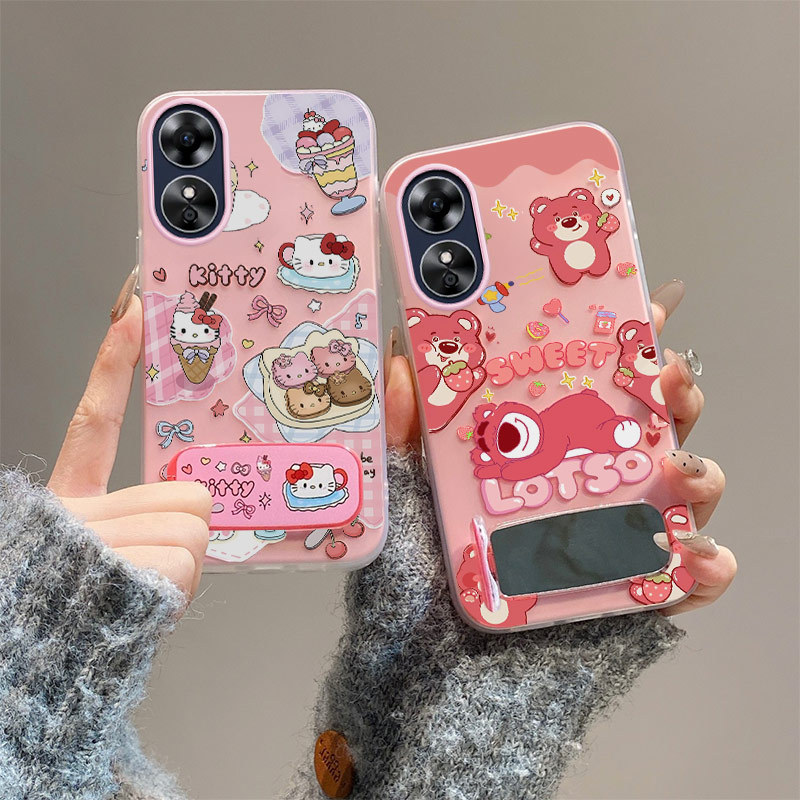 เคส oppo a17k เคส oppo a17 เคสกระจก เคสโทรศัพท์เยลลี่