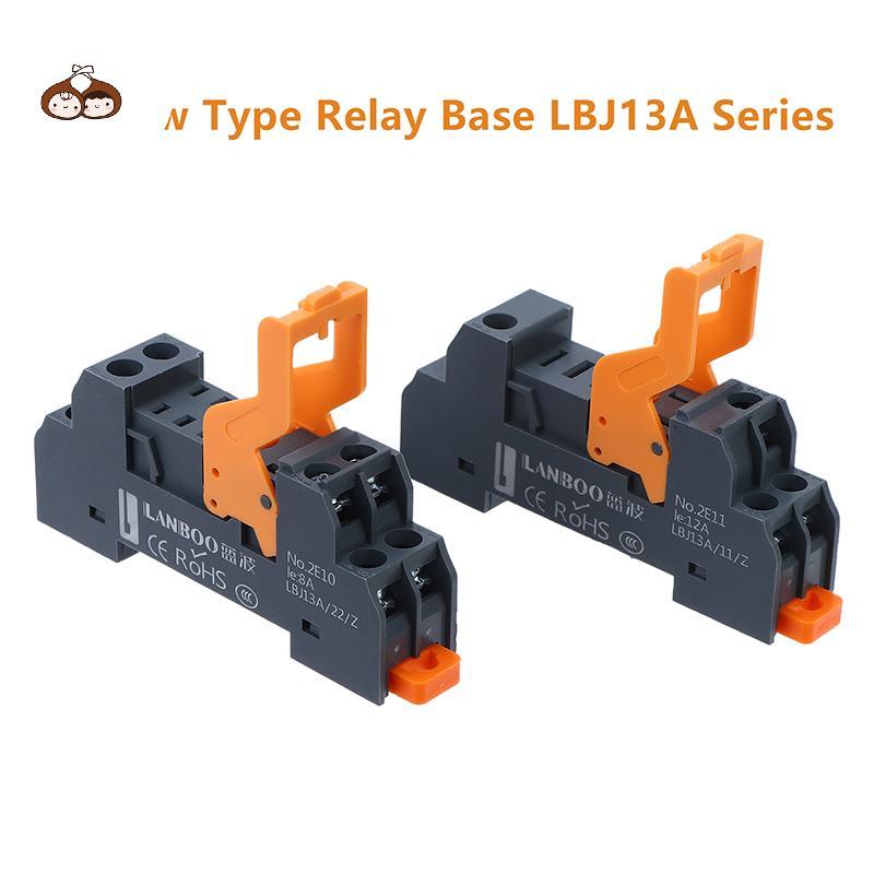 BEF N ประเภทรีเลย์ฐาน LBJ13A Series Precision Manufacturing 5Pin 8Pin 2NO2NC สําหรับ DC12V/24V/48V A