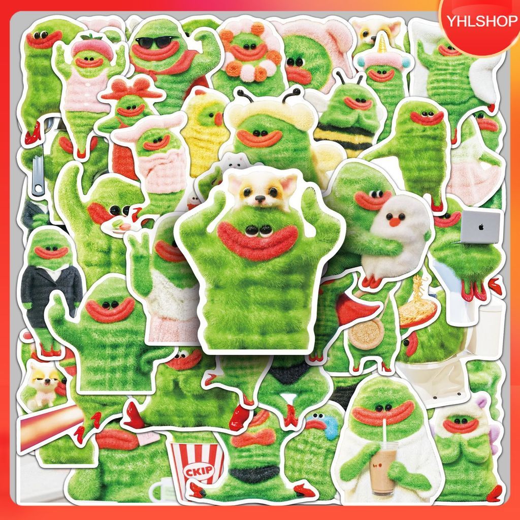 ⚡พร้อมส่ง⚡ 50แบบ Sticker การ์ตูน มะระขี้นก ท่าทาง Ms. Bitter Gourd Melon Cartoon Gesture Character