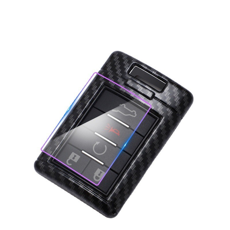 เหมาะสําหรับฝาครอบกุญแจ Cadillac แบบเก่า SRX XTS SLS Cadillac CTS รถคาร์บอนไฟเบอร์หัวเข็มขัดดัดแปลง 