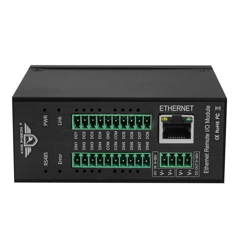 Ethernet Remote IO โมดูล DAQ ดิจิตอล Analog อินพุตเอาต์พุตข้อมูล Acquisition Modbus TCP/RTU MQTT WEB