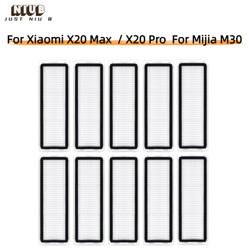 อุปกรณ์กรอง Hepa สําหรับ Xiaomi X20 Max/X20 Pro D102GL/Mijia M30 เครื่องดูดฝุ่นหุ่นยนต์อะไหล่,กรองล้างทําความสะอาดได้และนํากลับมาใช้ใหม่ได้