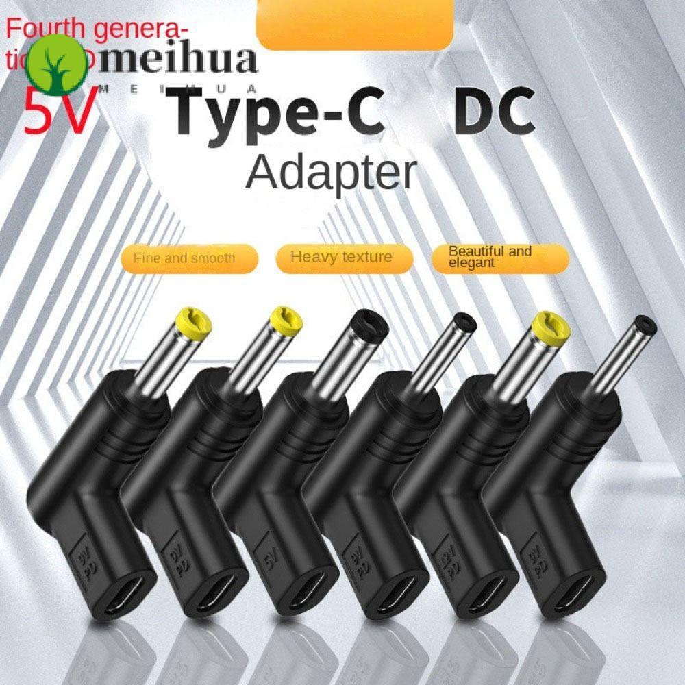 MEIHUA USB C PD to DC Power Connector, 5V 9V 12V Universal Type C ถึง DC Jack Plug, สําหรับเราเตอร์แ