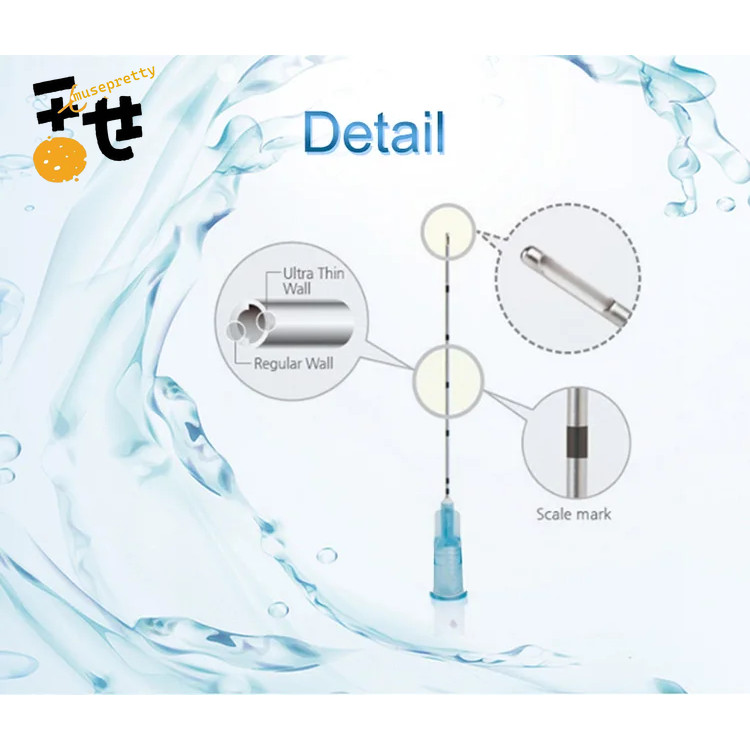 5 10 50pcs 22G50mm 23G50mm23G70mm25G50mm27G50mm Cannula สําหรับเครื่องสําอางบรรจุ