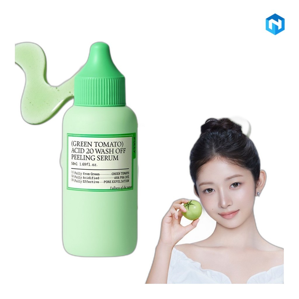 [fully] Green Tomato Acid 20 Wash-Off Peeling Serum, 50ml, 1pc / Korean Peeling Serum / Brightening 