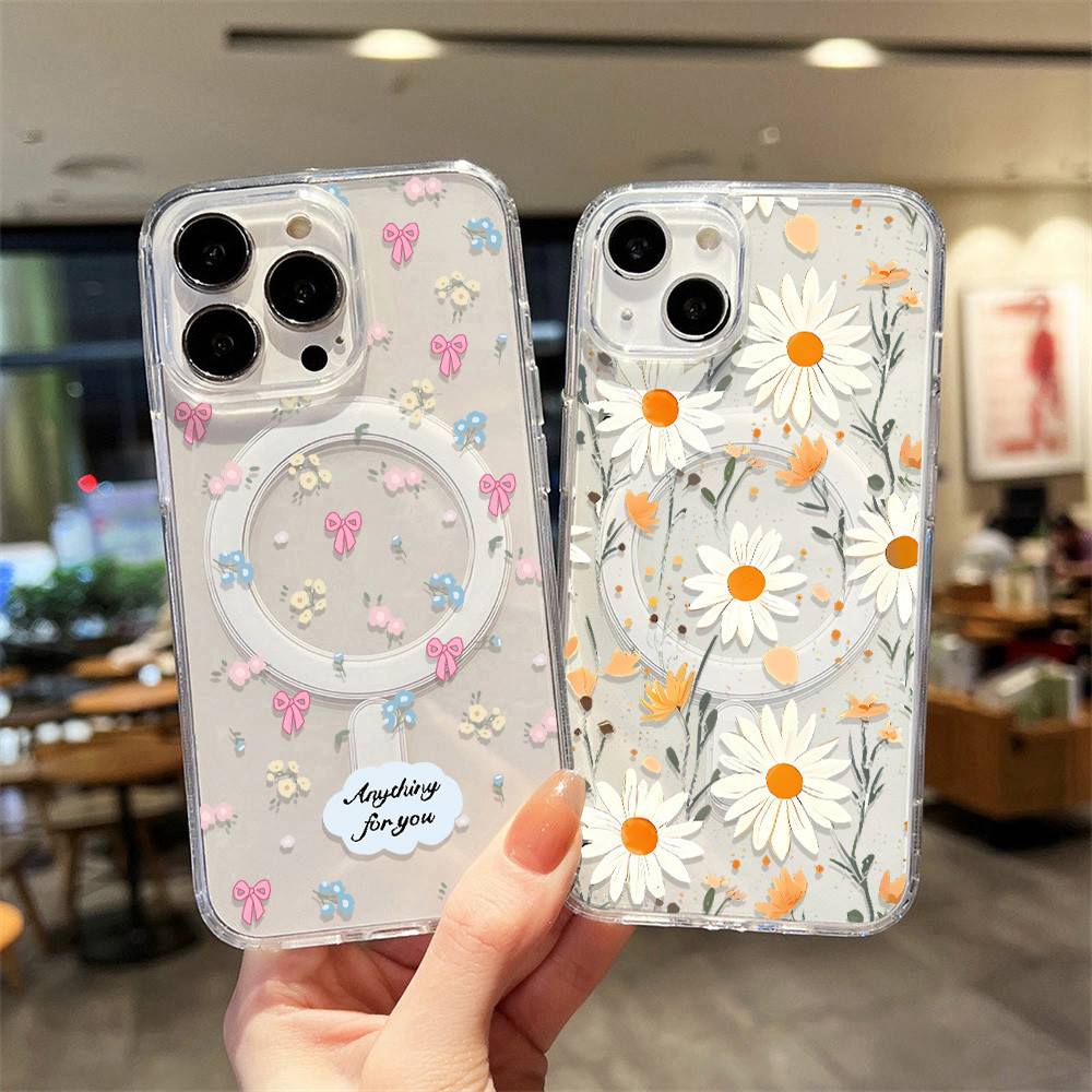 เคสโทรศัพท์สำหรับ for iPhone 17 13 11 Pro Max 16 14 15 12 13 Pro Max Air เคสโทรศัพท์การ์ตูนแม่เหล็กใส เคสกันกระแทก