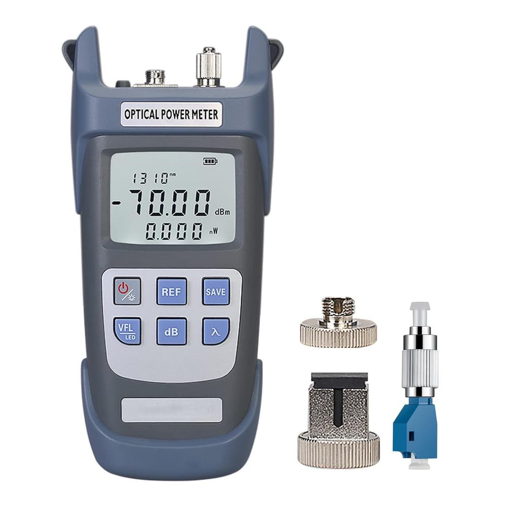 1 ชิ้น 3 ใน 1 ฟังก์ชั่นเครื่องทดสอบไฟเบอร์ออปติกแบบพกพา (FC/SC/ST) & VFL-10 Visual Fault Locator & L
