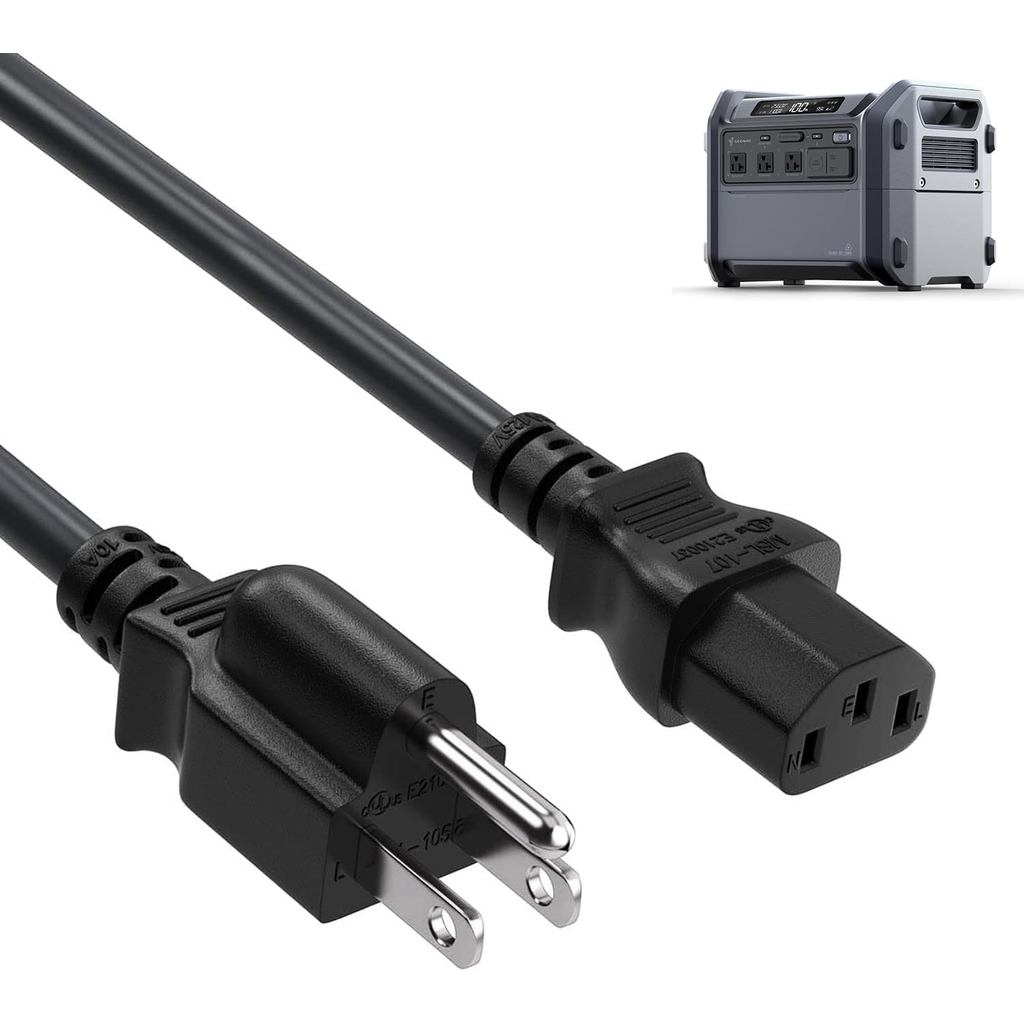 ANKER สายชาร์จสถานีไฟฟ้าสําหรับงานหนัก,สายชาร์จเร็วเข้ากันได้กับSinggway Cube/Ecoflow/Jackery/Ankerส