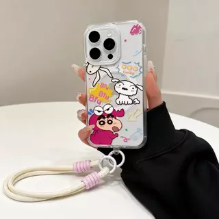 💟Just-การ์ตูนรูปสุนัข ไร้สายชาร์จ พร้อมสายคล้อง เคส iPhone 17PROMAX เคสไอโฟน 13PRO 16PRO 15 14PLUS 12 11-CHXYCK49